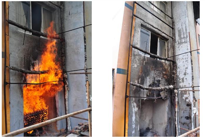 Thin plaster-spraying PU60MM without fire barrier 26% - class E (B2)