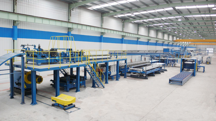 PU & Rockwool Sandwich Panel Line In Beststeel Company