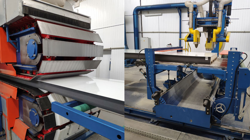 PU & Rockwool Sandwich Panel Line In Ukraine